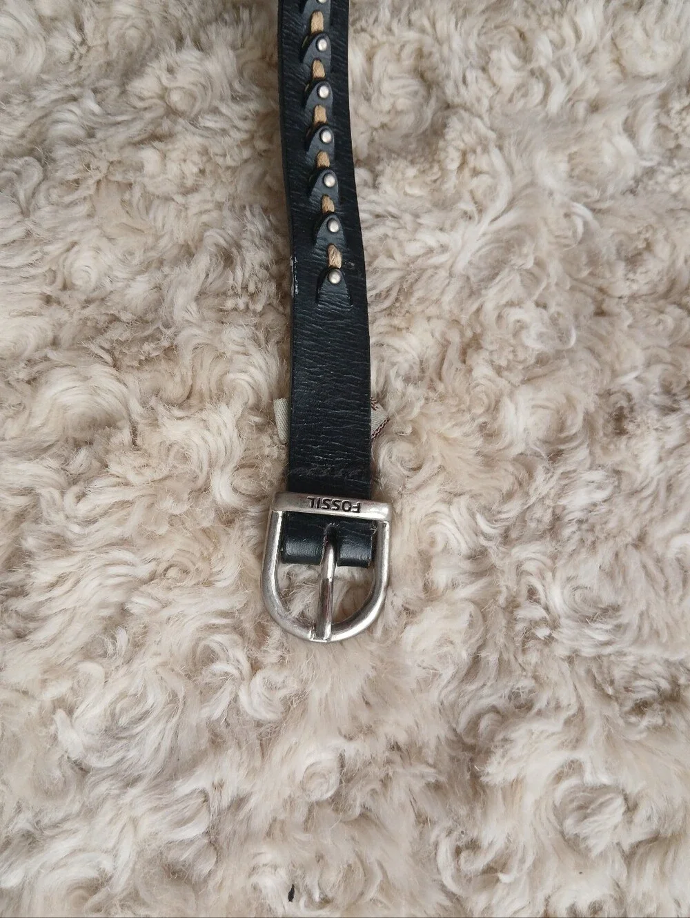 Fossil black braided
